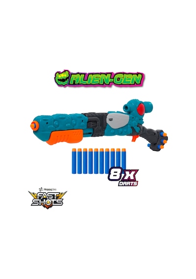Allien- Gen Sonic Flytrap 10 Atış Dart Fırlatıcı Set