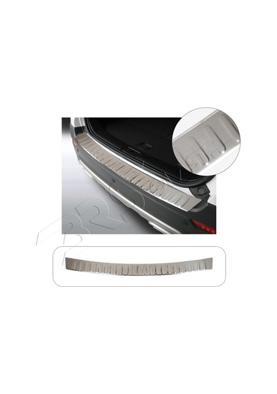 Chevrolet Captiva Uyumlu 2013-2019 Krom Arka Tampon Üstü Koruma Paslanmaz Çelik