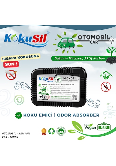 Kokusil Otomobil, Araba, Oto Ve Kamyon Koku Giderici Koku Emici Siyah