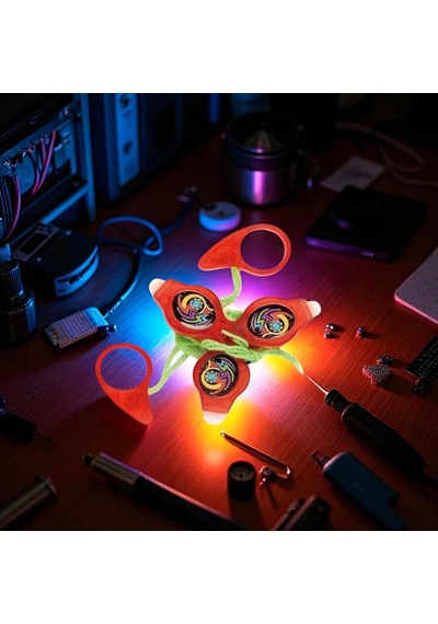 Vıp Renkli Led Işıklı Fırfır Kırmızı Fırfır Yeni Nesil Işıklı Oyuncak Red A Pull It To Top Spining