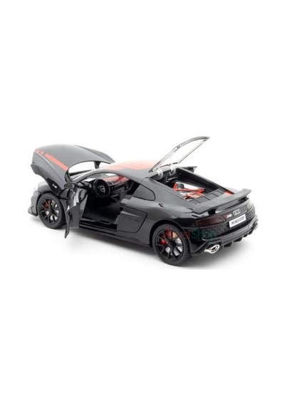 Mınıauto Audi R8 Siyah 1:24 Metal Çek Bırak Kapıları Açılan Sesli Işıklı Araba Siyah