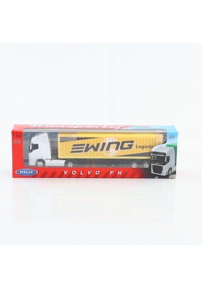 Welly 1:64 Ölçek Metal Kafalı Volvo Dorseli Tır 30 Cm Beyaz