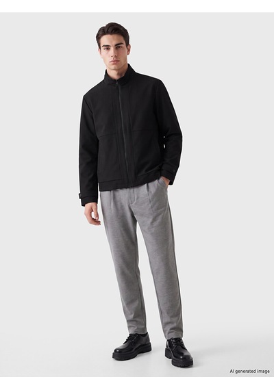 Lcwaıkıkı Classic Siyah Regular Fit Dik Yaka Erkek Ceket