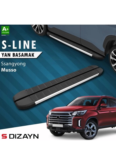 S-dizayn Ssangyong Musso S-line Aluminyum Yan Basamak 213 Cm 2018-2026 A+ Kalite