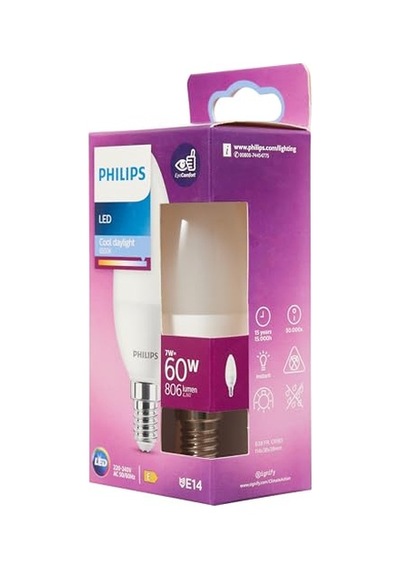 60w B38 E14 Mum Tipi Beyaz Işık Dim Edilmez Ampul Diğer