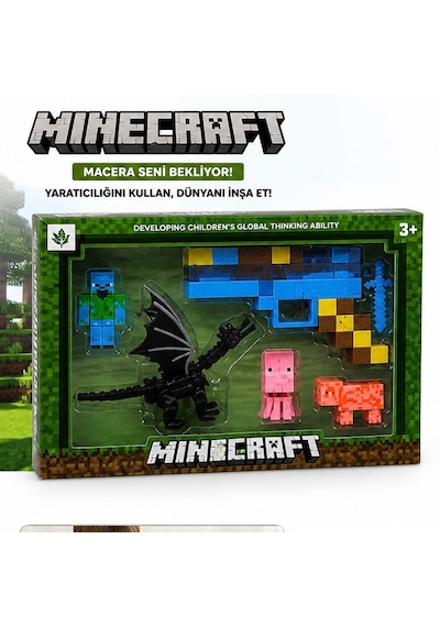 Minecraft Temalı 6 Parça Figür Oyuncak