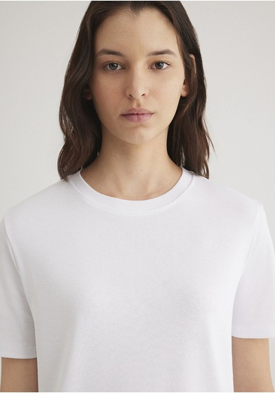 Mavi - Beyaz Tişört 1612916-620 Beyaz