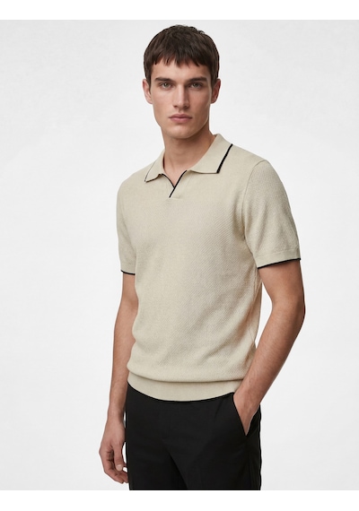 Koton Regular Fit Pamuklu Çizgi Detaylı Polo Yaka Kısa Kollu Triko Tişört Bej 6sam70044ht Ekru Koton Regular Fit Pamuklu Çizgi Detaylı Polo Yaka Kısa Kollu Triko Tişört Bej 6sam70044ht Ekru