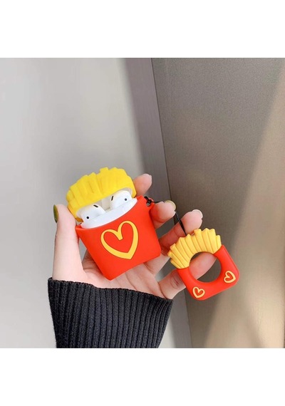 Bipower Apple Uyumlu AirPods 1-2 Kılıf Patates Cips