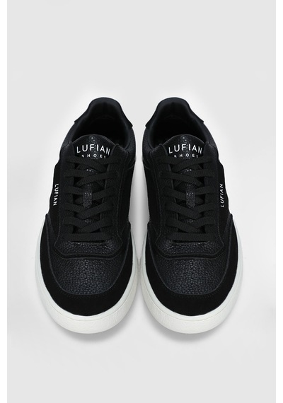 Lufian Isaac Erkek Deri Sneaker Ayakkabı Siyah Siyah 112230252100100 Siyah