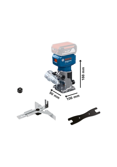 Bosch Glf 18v-8 1x4 Ah Procore Akülü Freze Bez Çantalı