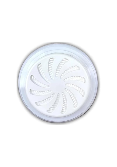 Standart Ayarlanabilir Menfez Yuvarlak Beyaz Plastik Havalandırma Menfezi, Kontrollü Hava Akışı, Duvar Ve Kapı