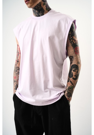 Respire Erkek Basic Tank Top Atlet Lila