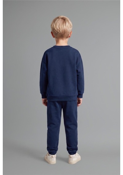 Defacto Uzun Kollu Sweatshirt Elastik Belli Eşofman Altlı 2li Takım Erkek Bebek H5617a526auın176 İndigo-ın176