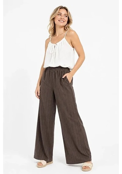 Only Onlmıka Loose Fit Yüksek Bel Pantolon Bayan Pantolon 15375289 Kahve