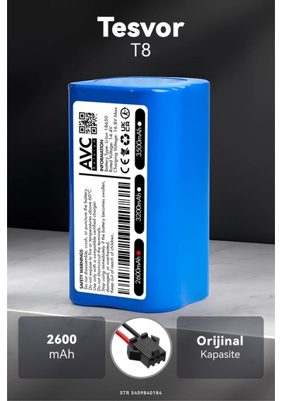 Tesvor T8 2600mah Robot Süpürge Bataryası K.k