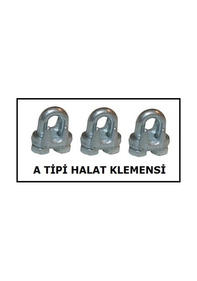 Çelik Halat Klemens 8 Mm - 100 Adet
