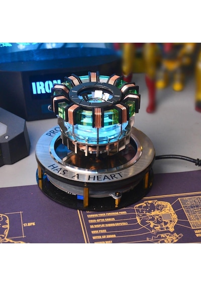 Arc Reactor Mk1 Levitation Display Iron Man İlhamlı Manyetik Havada Yüzen Enerji Reaktörü Rgb Işıklı Premium Masaüst