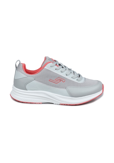 Jump 28086 Gri - Somon Pembe Kadın Sneaker Günlük Spor Ayakkabı Açık Gri - Somon