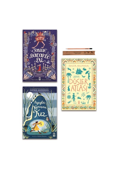 Genç Timaş Ayıyla Konuşan Kız - Tavuk Bacaklı Ev - Düşler Atlası Set - 3 Kitap