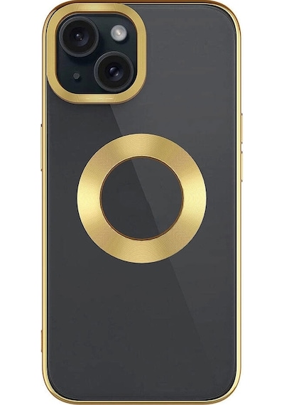 Apple Uyumlu iPhone  15 Plus Kılıf Tek Kamera Çerçeveli Logo Gösteren Zore Omega Kapak
