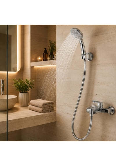 Jaova Duş Hortumu 2 Metre 200 Cm Su Sızdırmaz Esnek Banyo Duş Başlığı Hortumu, Güçlendirilmiş Gümüş