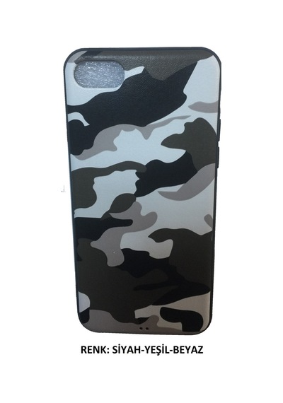 Apple Uyumlu iPhone 7 Askeri Kamuflaj Komando Army Slikon Kilif 232983069 - Renk / Yesil-Kahverengi