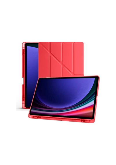 Samsung Uyumlu Galaxy Tab S10 Plus X820 12.4 Darbe Korumalı Kalemlikli Smart Cover Kılıf Kapaklı