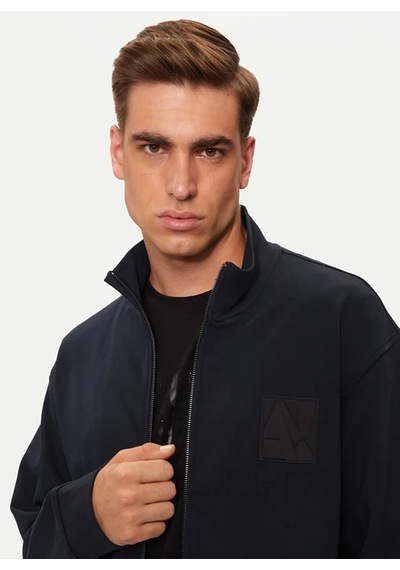 Armani Exchange Lacivert Erkek Fermuarlı Baskılı Sweatshirt 6dzmjj Zj4xz 1510