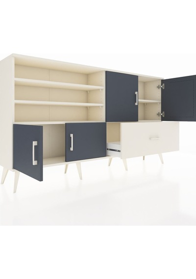 Arges Konsol 5 Raflı Tek Çekmeceli 4 Kapaklı 176x30x99 Aytaşı-ant Aytaşı-antrasit/aytaşı Arges Konsol 5 Raflı Tek Çekmeceli 4 Kapaklı 176x30x99 Aytaşı-ant Aytaşı-antrasit/aytaşı