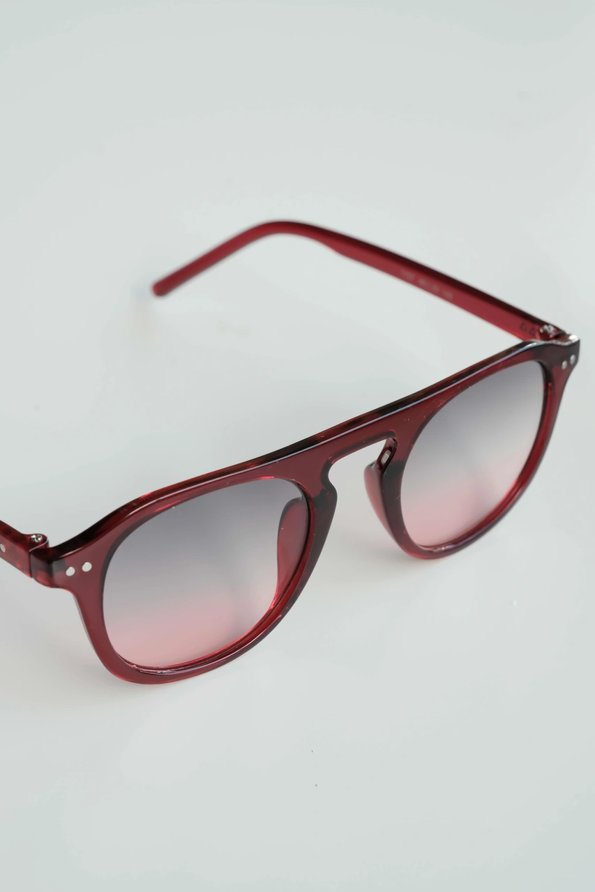 Royal Eyewear Re1107 Kırmızı Güneş Gözlüğü Siyah - Mavi