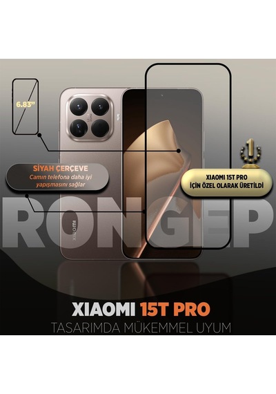 Tr Full-glass Xiaomi 15t Pro İçin Ekran Koruyucu 9h Sertlikte Anti-static Temperli Cam 15 T Pro Ekran Görüntü Ve D