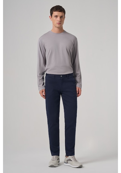 Morven Erkek Lacivert Pamuk Trend Slim Fit Chino Pantolon 26ks003003200 Lacivert