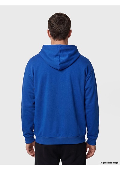 LC Waikiki Lc Waıkıkı Mavi Kanguru Cepli Erkek Hoodie
