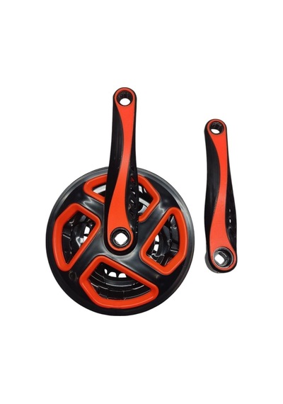 Bisiklet Aynakol Sağ Sol Takım 3 Lü Dişli- 24/34/42t X 170mm Siyah Turuncu Renk