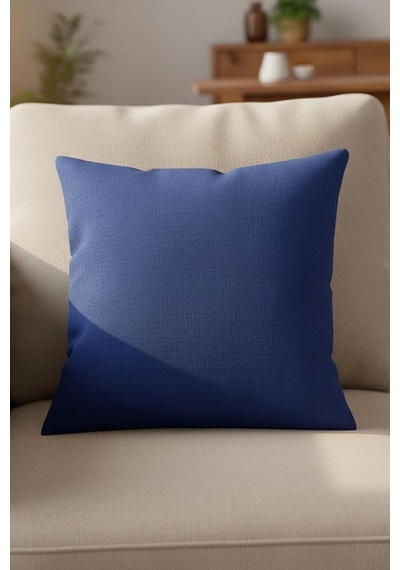 Dekoratif Kırlent Kılıfı Runa 43x43 Cm İndigo