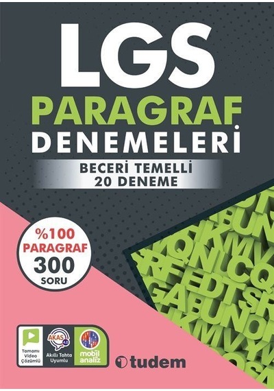 LGS Paragraf Denemeleri- Tudem Yayınları