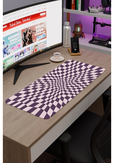 Dama Kaymaz Dikişli Kauçuk Oyuncu Mousepad V2 - 70x30 Xl Gaming Mouse Pad Fare Altlığı