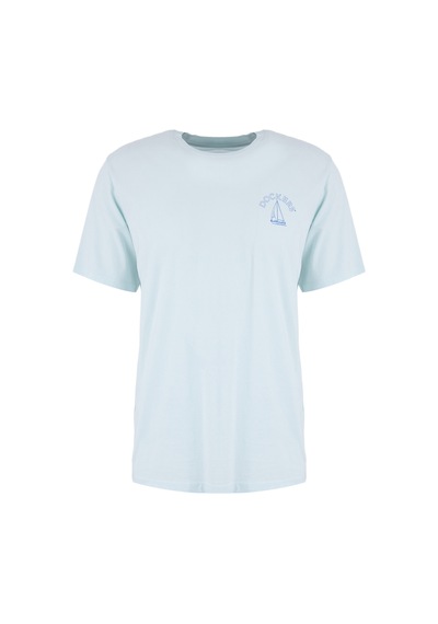 Dockers Mavi Erkek Regular Fit Logo Baskılı T-shirt 004mb-90