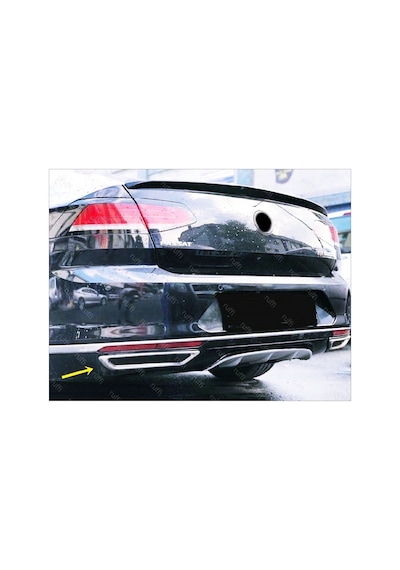 Vw Passat B8 Krom Egzos Çıkış Görünümü Difüzör 2014-2019 P.Çe...