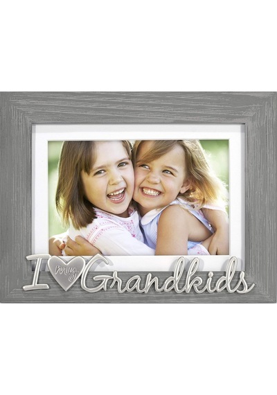 Malden Love My Grandkids Mat Resim Çerçevesi, 21,5 Cm G X 16,5 Cm Y X 1,90 Cm D , Gri