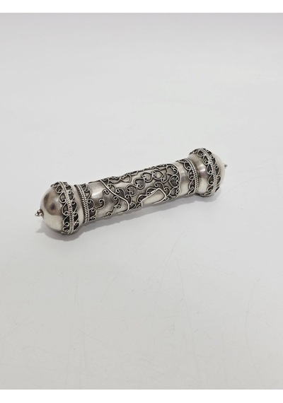 Antika Fransız 925 Ayar Gümüş Ferman Kutusu 65 Gram 12x3cm 171
