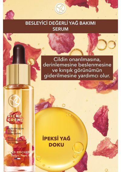 Yves Rocher Serum - Besleyici Yaşlanma Karşıtı Değerli Yağ Bakımı / Riche Crème-30 Ml-26329