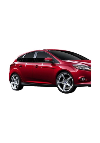 Ford Focus 3 Sedan Krom Cam Çerçevesi 2011-2013