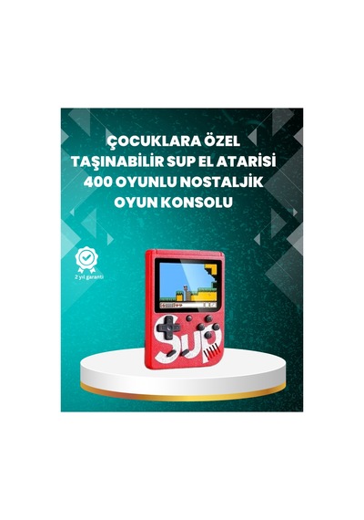 Tv Çıkışlı Mini Retro El Konsolu 400 Oyunlu - Hs08374866-6500 Renkli