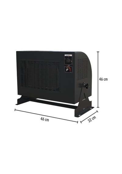 Heatbox Pro 9000w Füme Trifaze Elektrikli Fanlı Isıtıcı Hbpro9000f