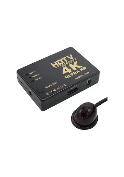 Fully G-538n 4k Hd Destekli 3 Port Uzaktan Kumandalı Hdmı Switch Çoğaltıcı