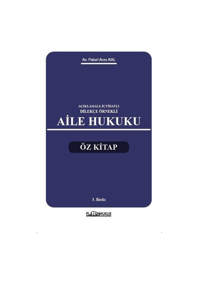 Aile Hukuku Öz Kitap 3. Baskı