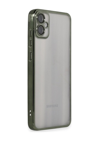 Samsung Galaxy Uyumlu-  A05 Kılıf Razer Lensli Silikon - Yeşil