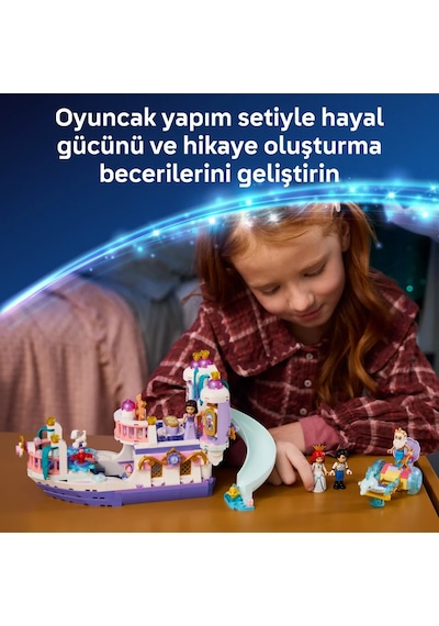 LEGO® ǀ Disney Princess Ariel’in Kraliyet Düğün Gemisi 43299 - 6 Yaş ve Üzeri Çocuklar İçin Yaratıcı Oyuncak Yapım Seti (519 Parça)